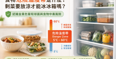 食物保存與食品安全觀念，避免食物長時間停留在危險溫度帶